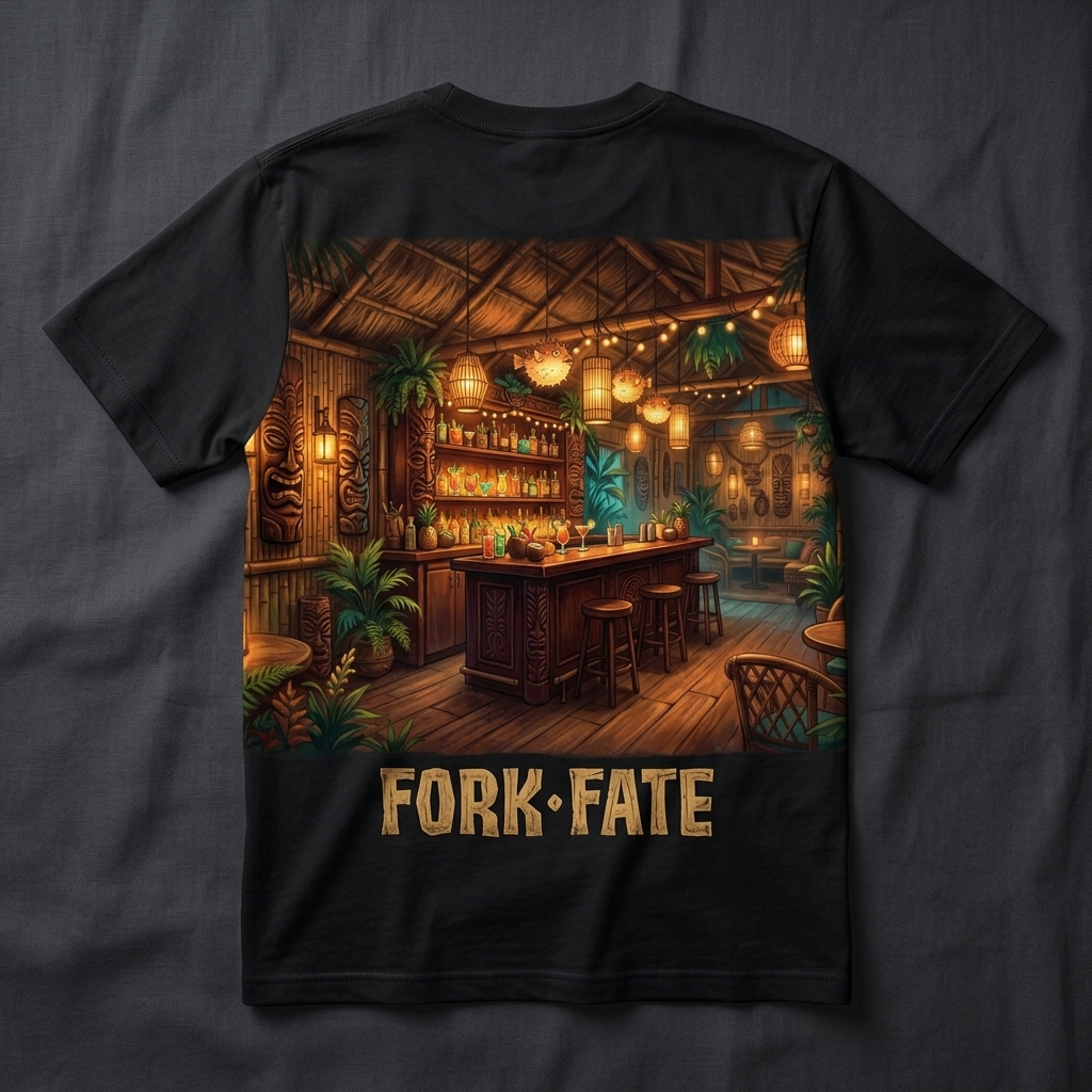 Tiki Lounge back print