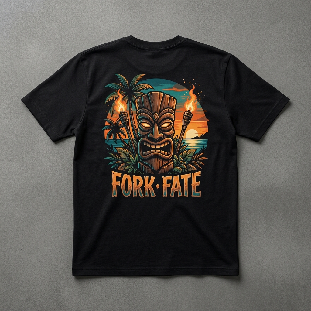 Tiki Lounge back print
